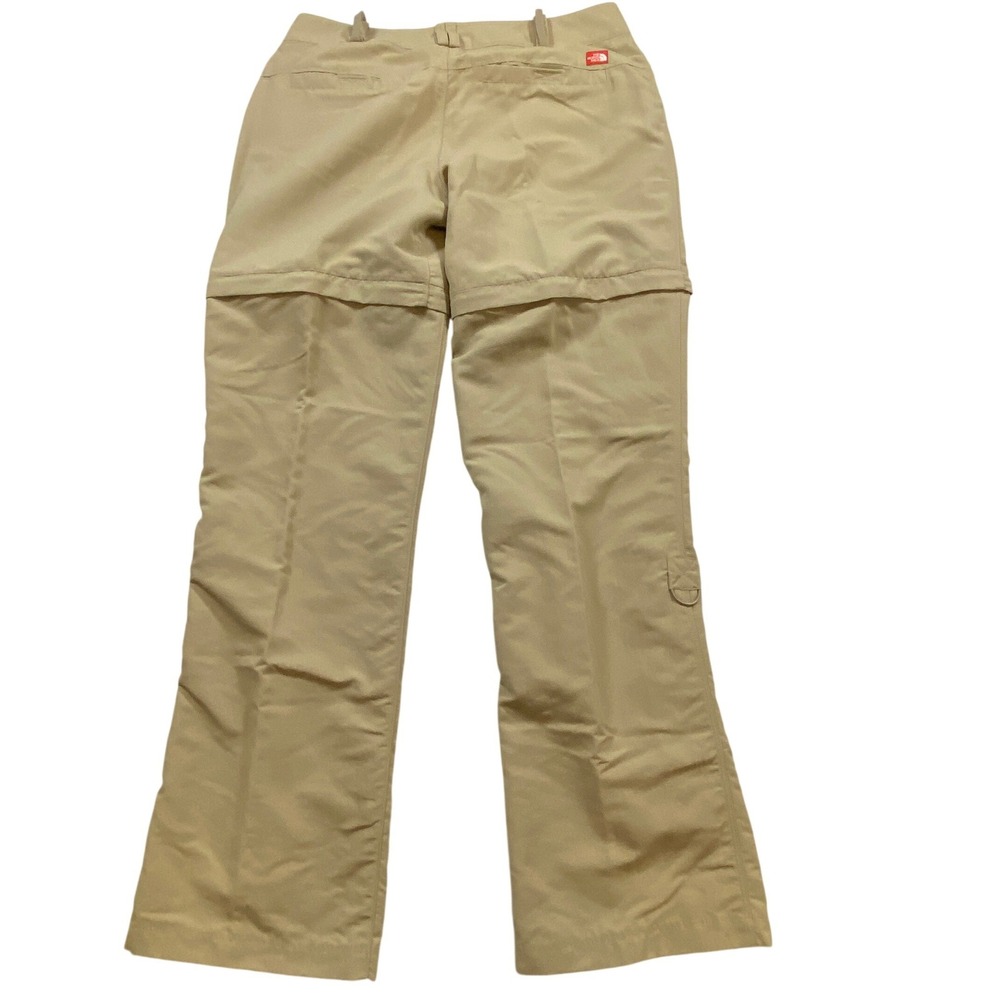 The‎ North Face Women's Khaki Zip Off Convertible Cargo Hiking Pants 10 Gorpcore - Picture 2 of 15